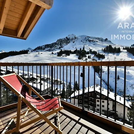 Confortable Avec Balcon, Garage Et Vue Sur Les Pistes - Fr-1-391-202 *